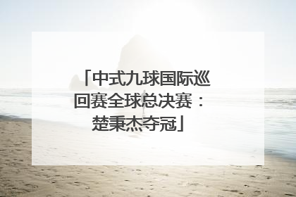 中式九球国际巡回赛全球总决赛：楚秉杰夺冠